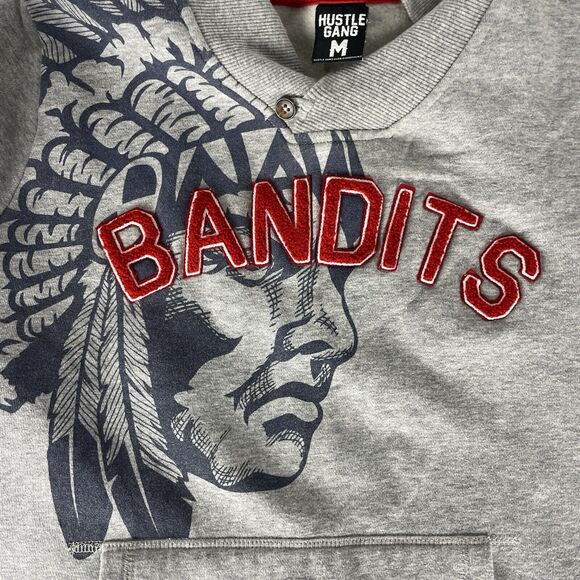 Hustle Gang Bandits Sweatshirt Size Medium 98011 - Picture 6 of 6